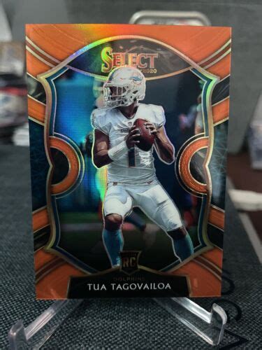 2020 Panini Select Concourse Orange Prizm 45 Tua Tagovailoa 49 RC