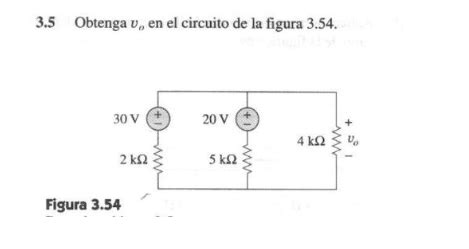 Solved Obtenga Vo En El Circuito De La Figura Chegg