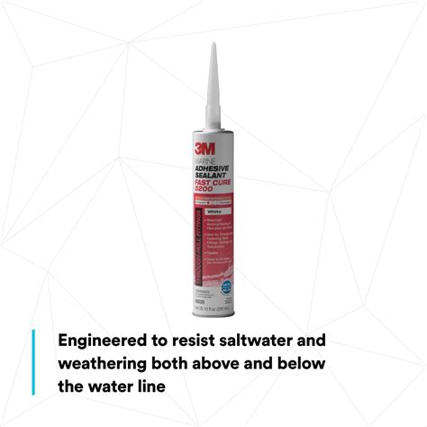 3m Marine Adhesive Sealant 5200fc Fast Cure White 295 Ml Cartridge