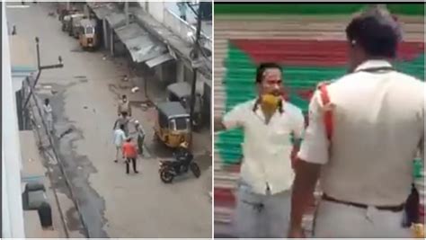 Hyderabad Videos Capture Police Thrashing Autorickshaw Drivers As