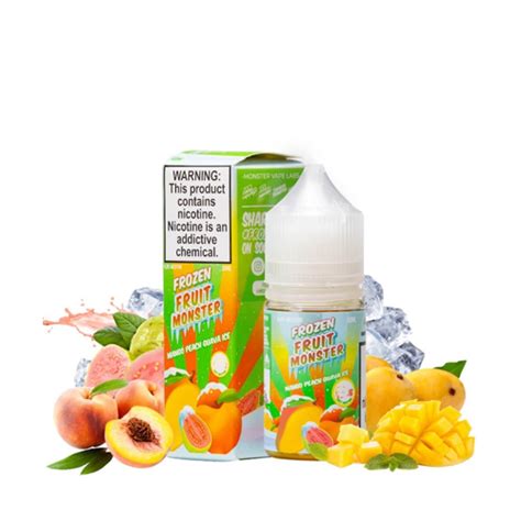 Frozen Fruit Monster Mango Peach Guava Salt 30ml 24mg Elixir Vaper Shop Y Concentrados