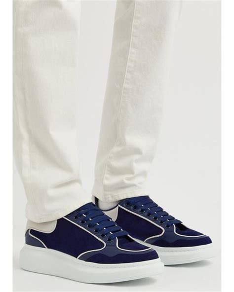 Alexander Mcqueen Oversized Retro Sneakers In Blue For Men Lyst