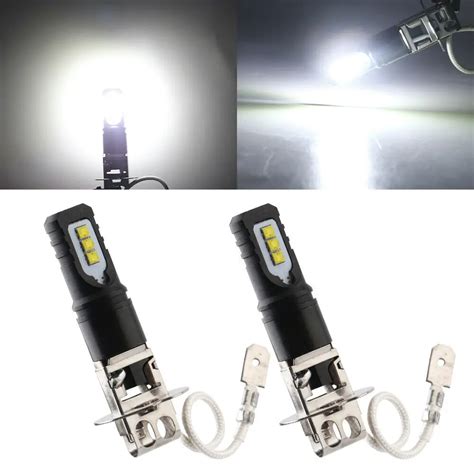 X H W K Lm Super Brilhante Branco Drl Led Farol L Mpada