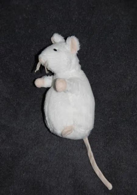 PELUCHE DOUDOU SOURIS Blanche IKEA Rat Blanc Petit Modèle 12 Cm Sans La