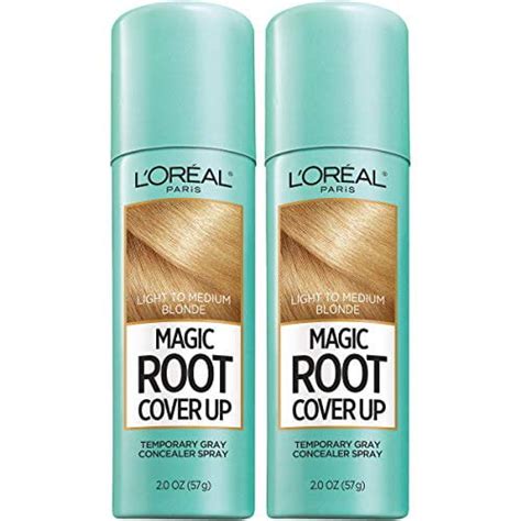 L Oreal Paris Magic Root Cover Up Temporary Gray Concealer Spray Light To Medium Blonde Oz
