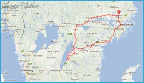 Gota Canal Sweden Map - TravelsFinders.Com