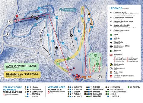 Trails map - Mont Cascades Ski Resort - Ottawa Gatineau