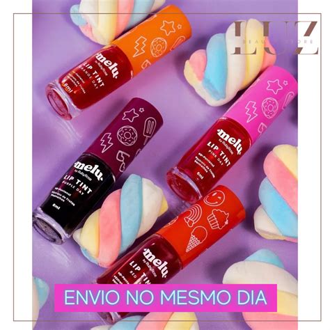 Lip Tint Coleção Melu Ruby Rose Pink Day Red Day Shopee Brasil