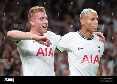 Richarlison of Tottenham Hotspur celebrates scoring his sides second ...