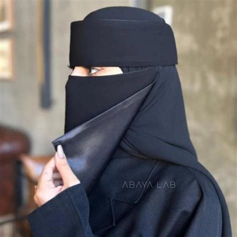 نقاب سعودي مبطن عباية لاب Abaya Lab