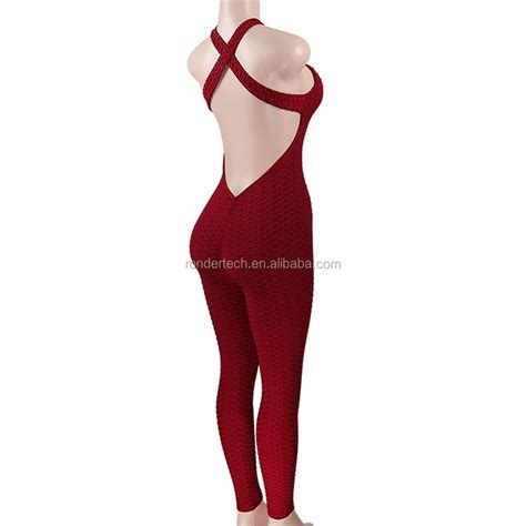 Woman One Piece Yoga Sport Gym Fitness Sleeveless Slim Suit Workout