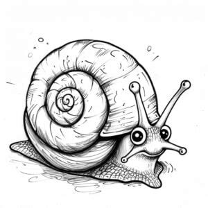 28 desenhos para colorir de caracol Divertido e grátis