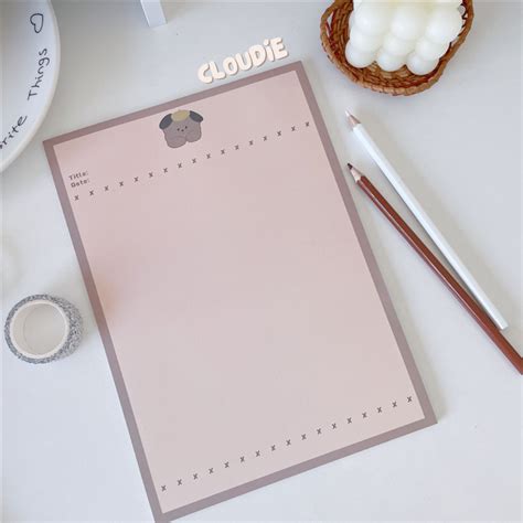 Giấy Note Cute Ghi Chú B5 Tiện Lợi 3 Mẫu Hình Thú Cưng Cloudie Shopee