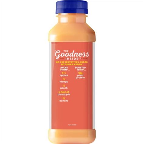 Naked Juice Plant Protein Peach Mango Fruit Juice Smoothie Fl Oz