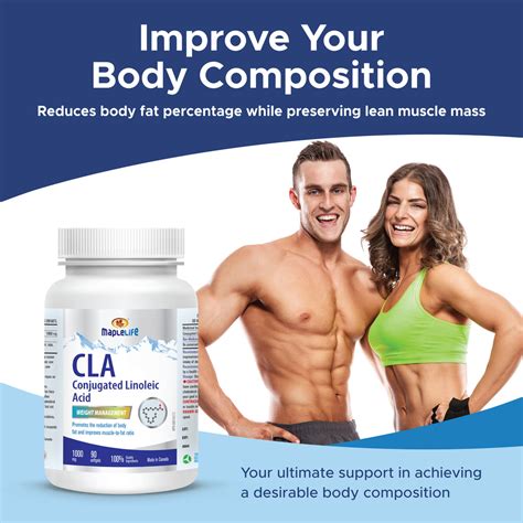 Conjugated Linoleic Acid Cla 1000mg 90 Softgels Maplelife Nutrition