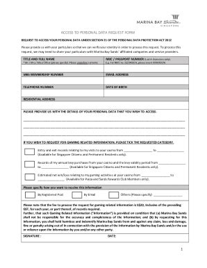 Fillable Online USPersonal Data Access Request Form Fax Email Print