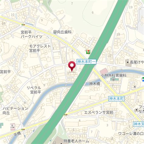 神奈川県川崎市宮前区神木本町1－1－17 の地図 Mapfan