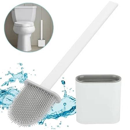 Silicon Toilet Brush With Holder Pcs Grey Ergonomic Toilet Brush