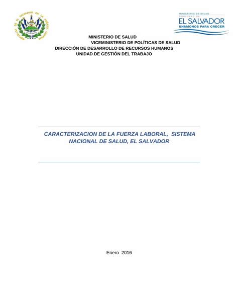 Pdf Caracterizacion De La Fuerza Laboral En El Sistema Laboral