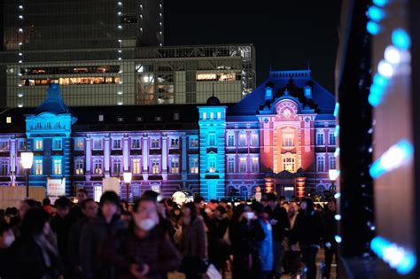 Wallpaper Night Evening Christmas Lights Tokyo Fujifilm Crowd