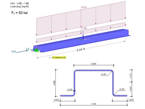 V Rification De L Acier Form Froid Selon L Aisi Dans Rfem