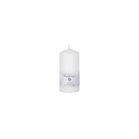 White Unscented Pillar Candle 15cm X 7cm