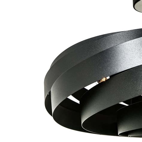 Lampa Sufitowa VENTO 60 Cm Czarna Black 1131 Zuma Line Nowoczesne