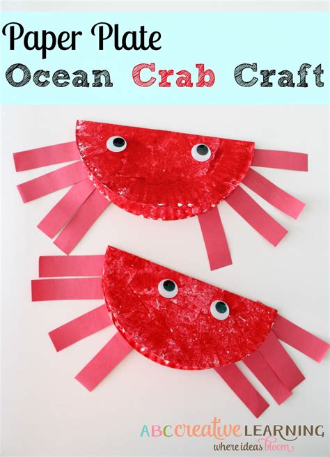 Easy Paper Plate Ocean Crab Craft For Kids To Celebrate Summer Time