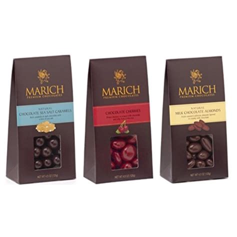 Marich Premium Chocolates 3 Flavor Variety Bundle 1 Each Sea Salt