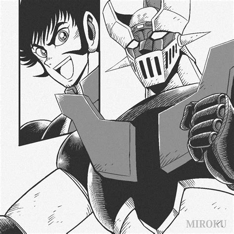 Mazinger Z And Kabuto Kouji Mazinger And 1 More Drawn By Miroku