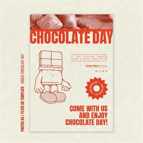 Free Psd World Chocolate Day Celebration Poster Template