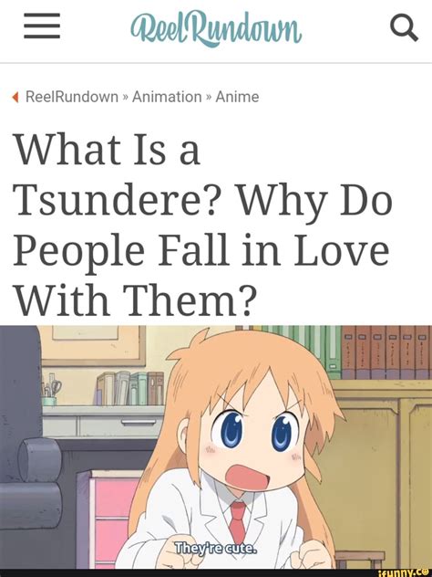 Rundown Reelrundown Animation Anime What Is A Tsundere Why Do