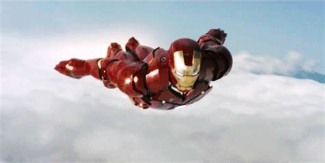 Flying Iron Man Animated Gif