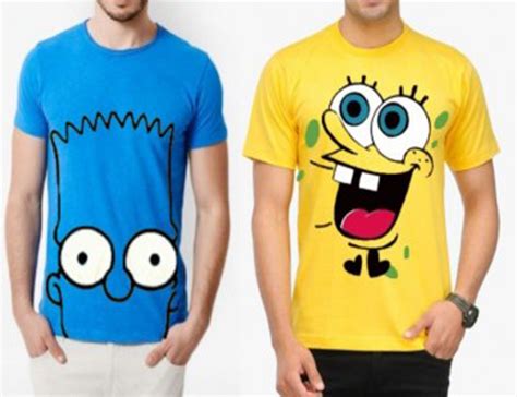 Pack Of 02 Cartoon Characters T Shirts