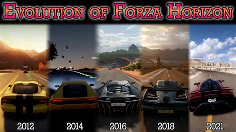 The Evolution Of Forza Horizon Every Intro Race From Forza Horizon