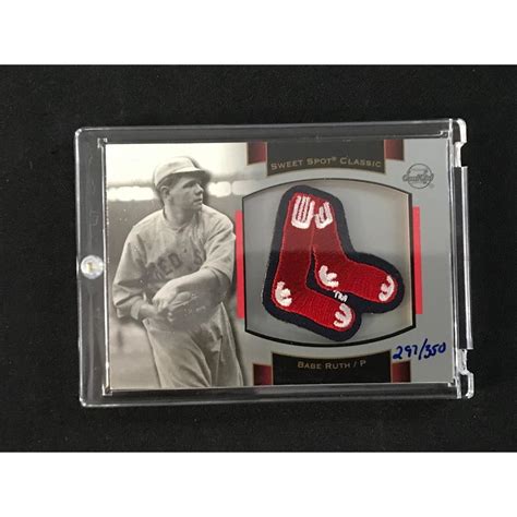 Sold Price Sweet Spot Babe Ruth Patch Card January