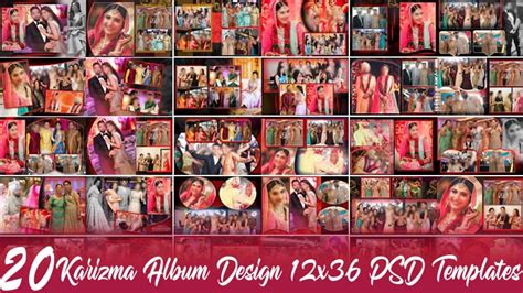 20 Karizma Album Design 12x36 PSD Templates StudioPk