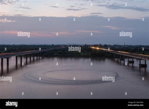 The Jhelum River (Urdu: جہلم‎) a river in eastern Pakistan Stock Photo ...