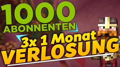 GEWINNSPIEL 3x TIMOLIA PREMIUM 1000 Abonnenten Special Minecraft