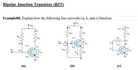 Solved Bipolar Junction Transistor Bjt Example Explain Chegg