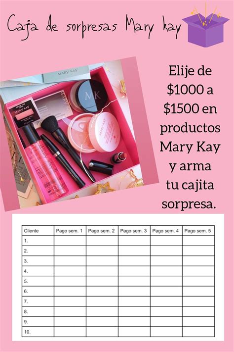 Cajita De Sorpresas Mary Kay Rifas Mary Kay Mary Kay Imagenes Mary Kay