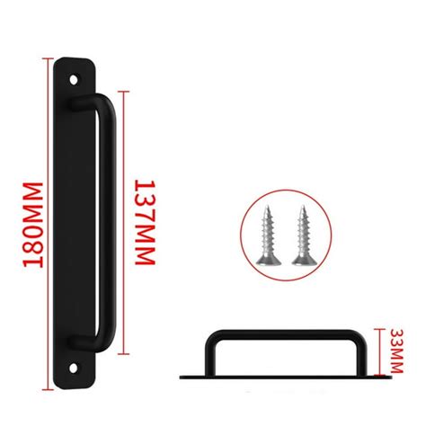 Aluminum Barn Door Handle Sliding Door Handle Kitchen Furniture Hardware Handle