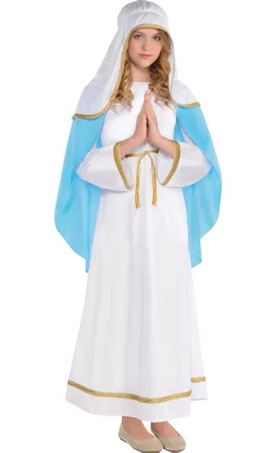 Virgin Mary Costume Nativity Womens Cosplay Holy Mary Outfit