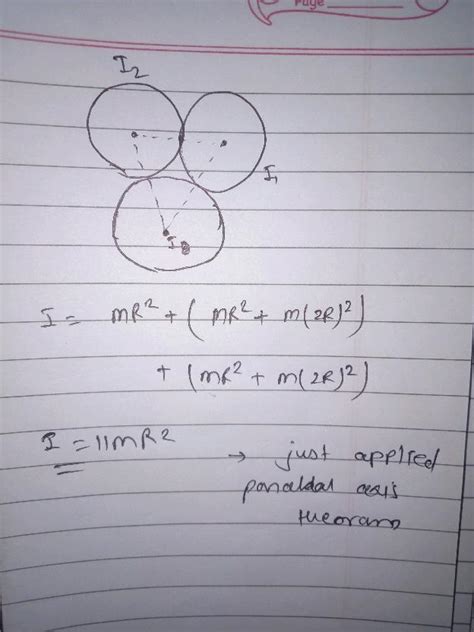 Three Identical Rings Each Of Mass M And Radius R Are Placed In The