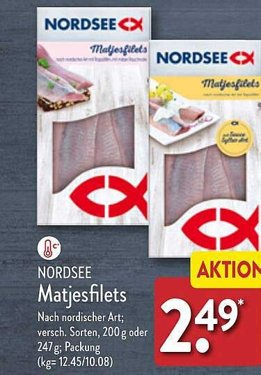 Nordsee Matjesfilets Angebot Bei ALDI Nord 1Prospekte De