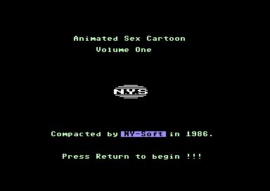 CSDb Sex Cartoon I By NY Soft 1986