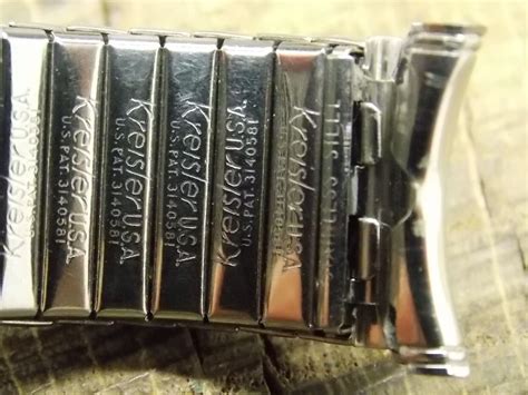 Vintage Kreisler Usa Stainless Steel Expansion Watch Band Mm Nos