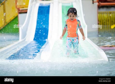 Southeast Asian Child In The Swimming Pool Stock Photo Alamy