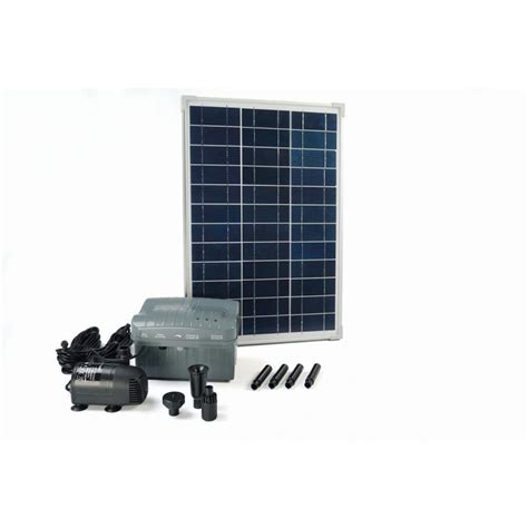 Pompe Bassin Solarmax 1000 Accu Ubbink Avec Panneau Solaire Et Batterie