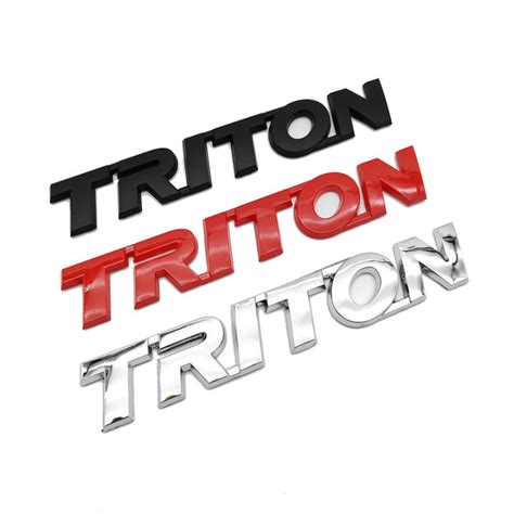 Abs Plastic Triton Logo Car Badge Emblem Sticker Sticker Decal